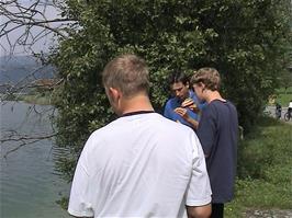 Lunch by Lake Ägeri at Morgarten, 21.2 miles into the ride